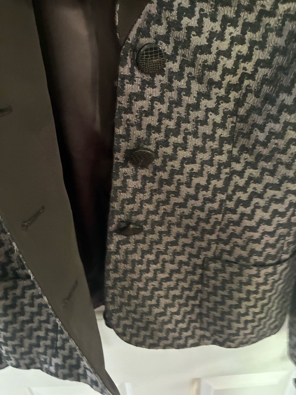 Armani Collezioni Black and Silver Blazer - Picture 6 of 8